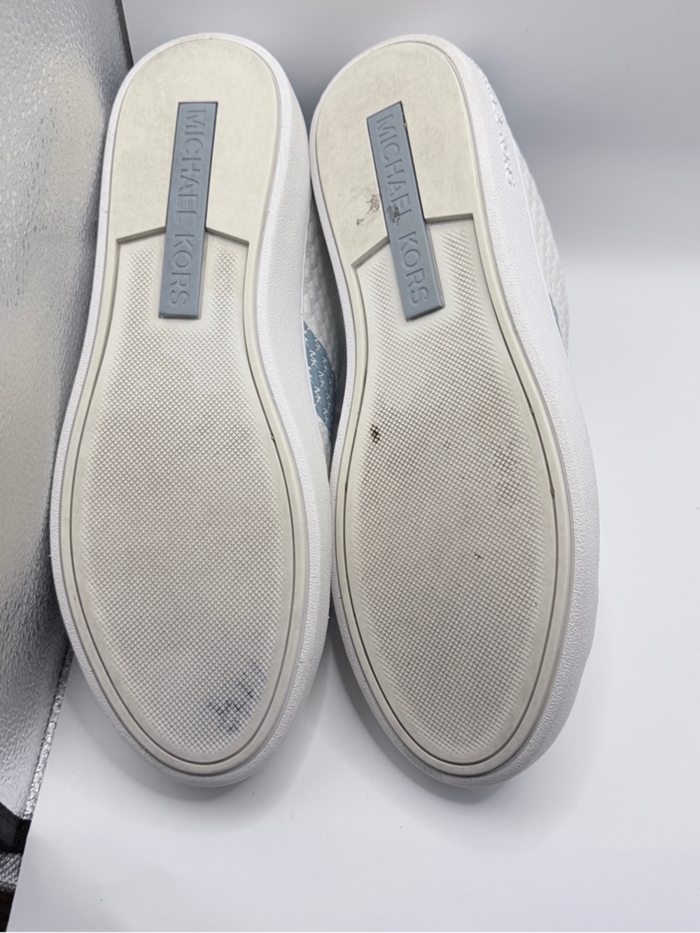 MICHAEL Michael Kors Women's Colby Sneakers in the Pale Blue colorway - Picture 10 of 10